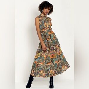 SULTAN HUMAYUN AND HIS BROTHER IN NATURE MAXI SHIRT DRESS - blackmilk medium